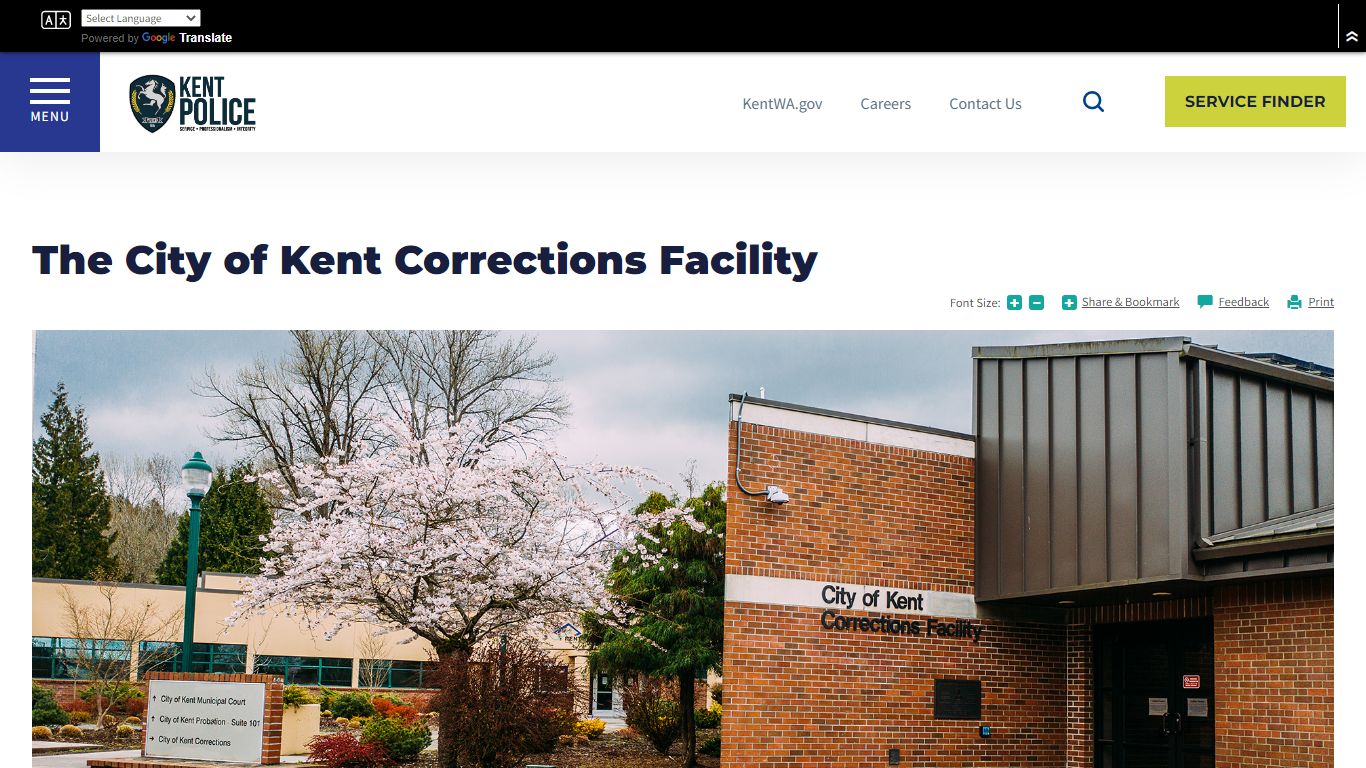 The City of Kent Corrections Facility | City of Kent